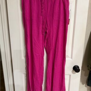 Style & Co. Vibrant Pink Wide Leg Pants